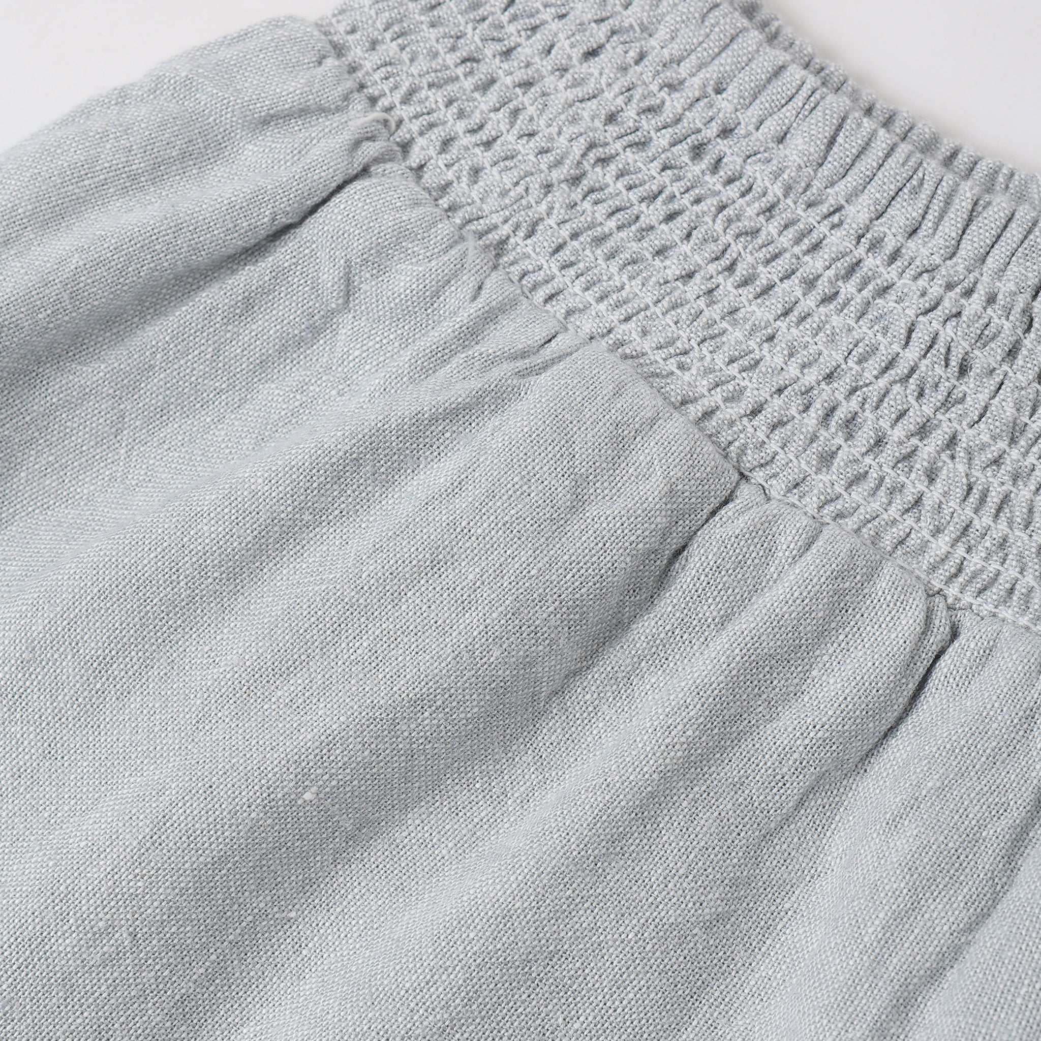 Wrap Ruffle Skirt (Heathered Light Blue)