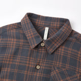 Collared Long Sleeve Shirt (Midnight Plaid)