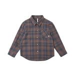 Collared Long Sleeve Shirt (Midnight Plaid)