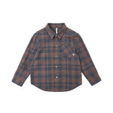 Collared Long Sleeve Shirt (Midnight Plaid)