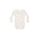 Ruffle Collar Bodysuit (Natural Ditsy)