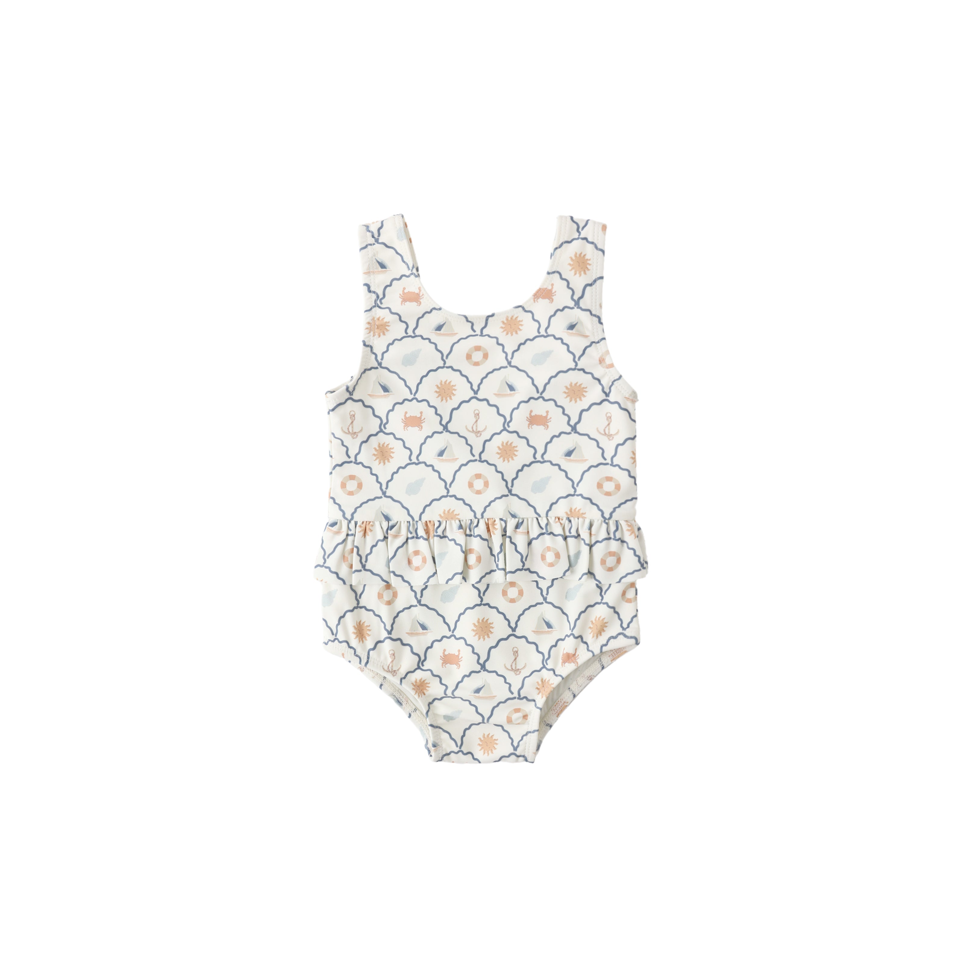 Skirted One-Piece (Nautical)