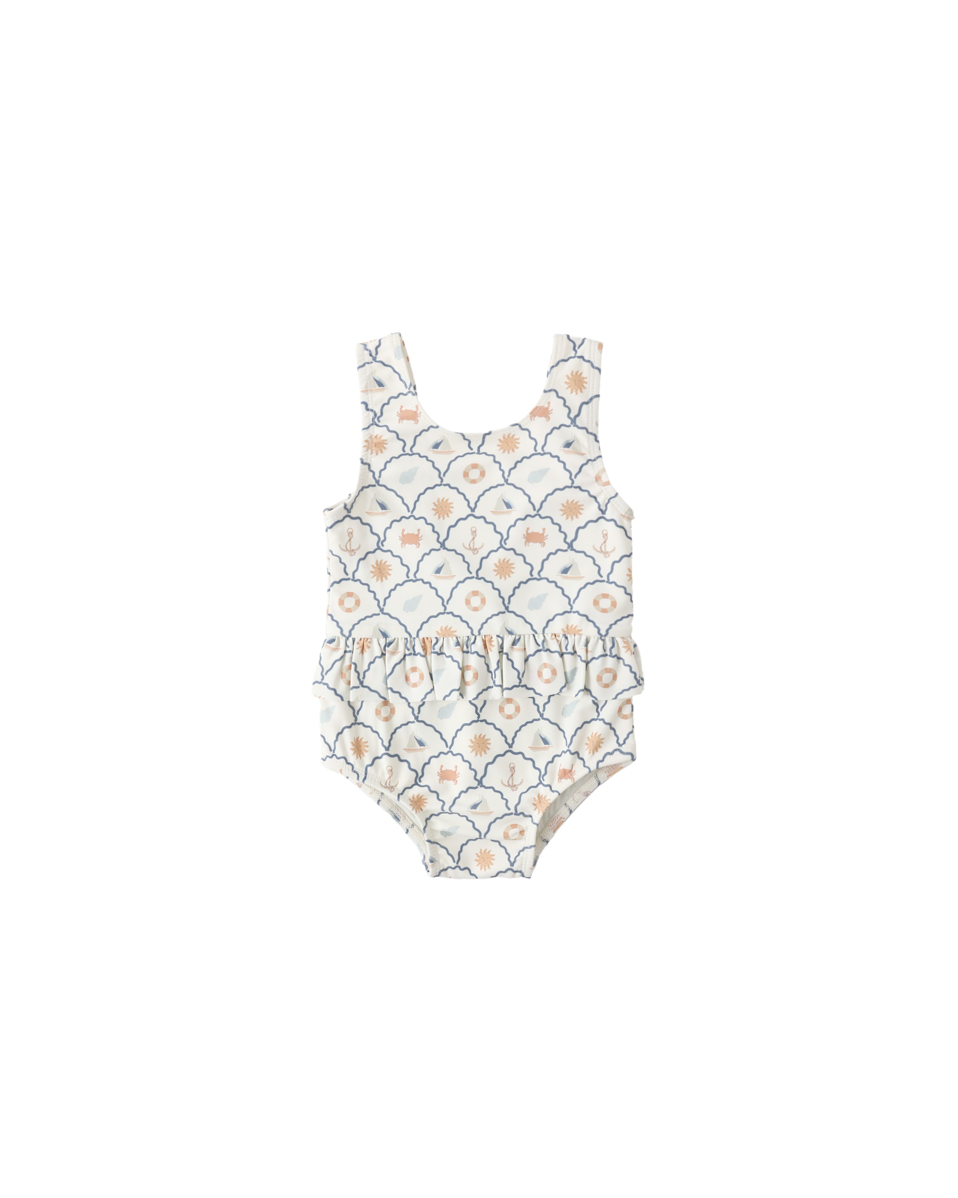 Skirted One-Piece (Nautical)
