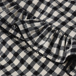 Skirted One-Piece (Black Gingham)
