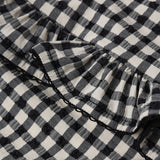 Skirted One-Piece (Black Gingham)