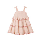Ruffled Swing Dress (Petal Gingham)