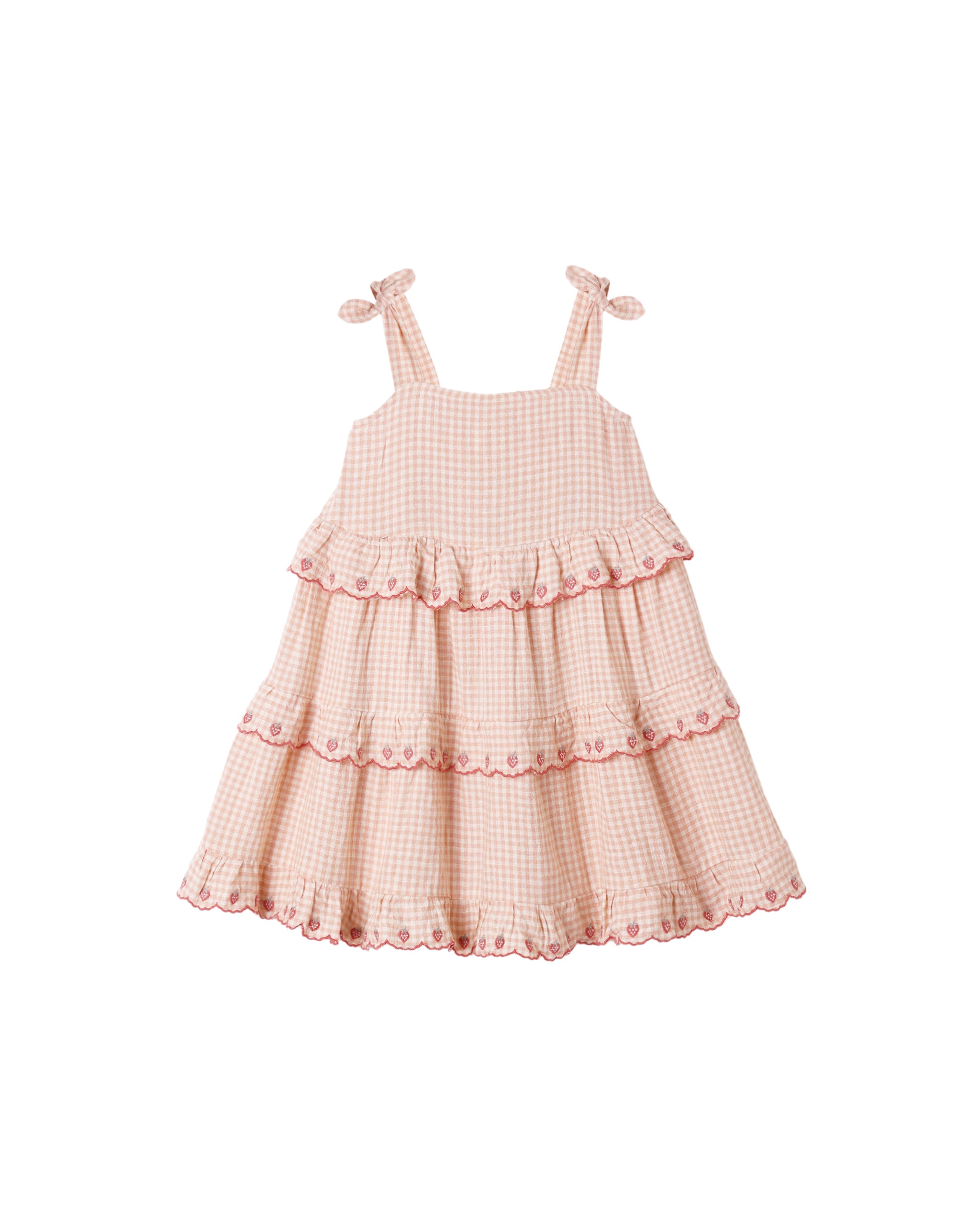 Ruffled Swing Dress (Petal Gingham)