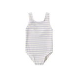 Moxie One-Piece Suit (Periwinkle Stripe)