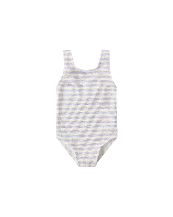 Moxie One-Piece Suit (Periwinkle Stripe)