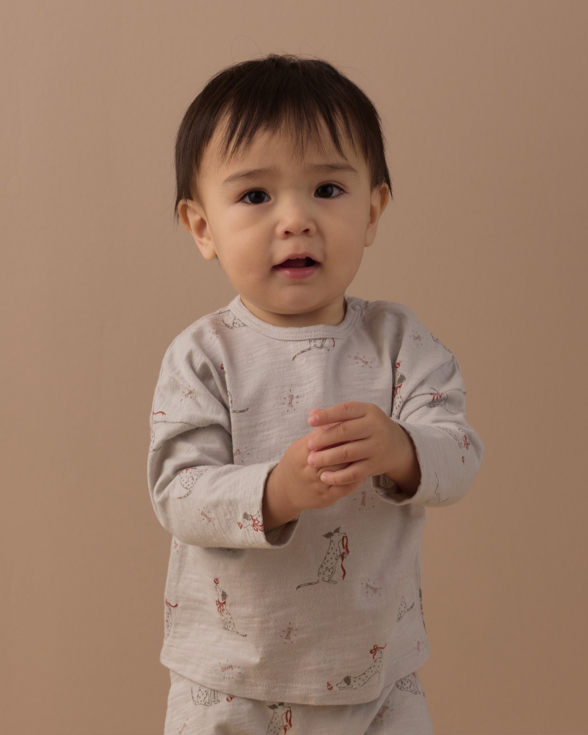 Long Sleeve Tee + Pant Set (Dalmatian)