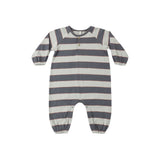 Henley Jumpsuit (Sage Stripe)