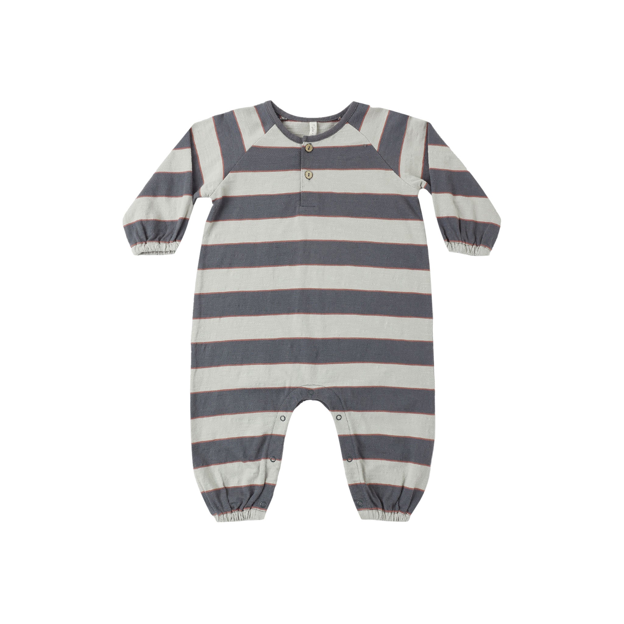 Henley Jumpsuit (Sage Stripe)