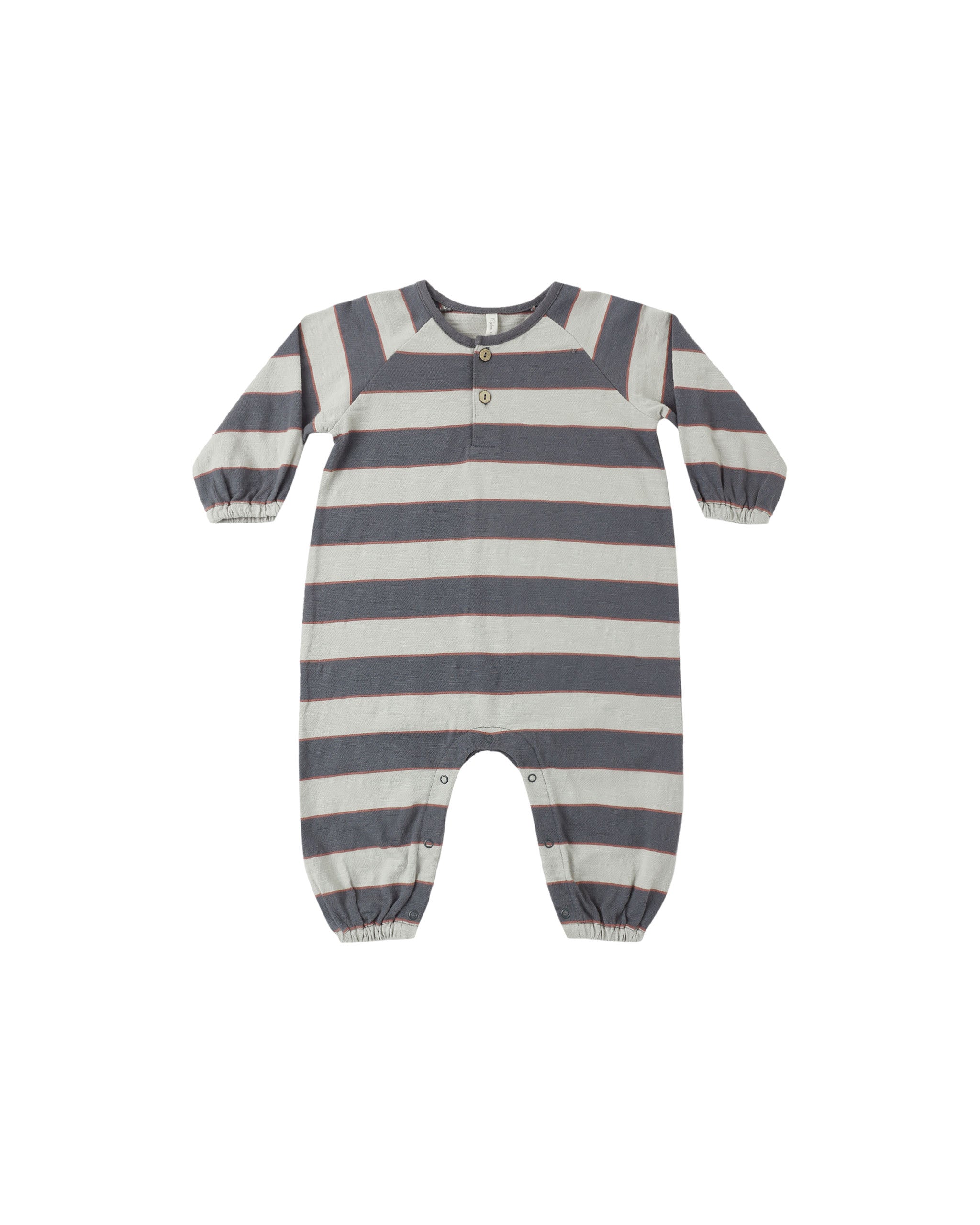 Henley Jumpsuit (Sage Stripe)