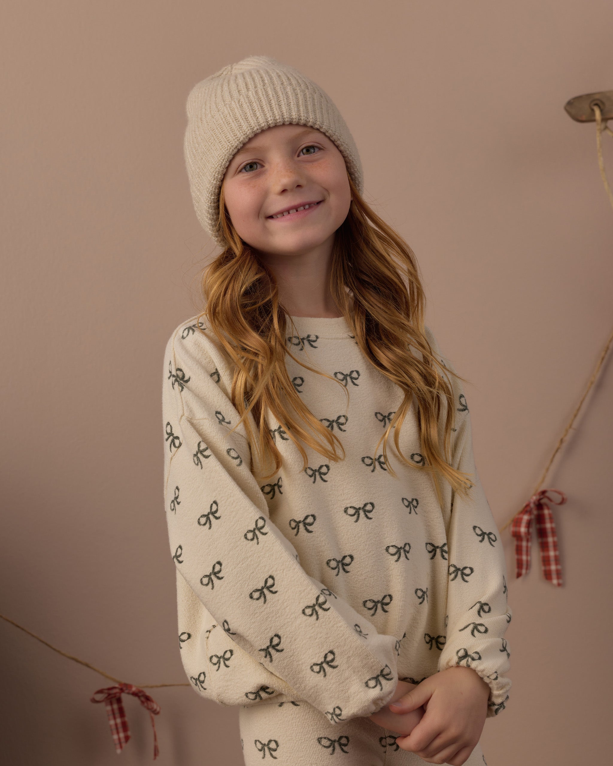 Spongey Knit Set (Evergreen Bows)
