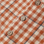 Mavrick Romper (Poppy Gingham)