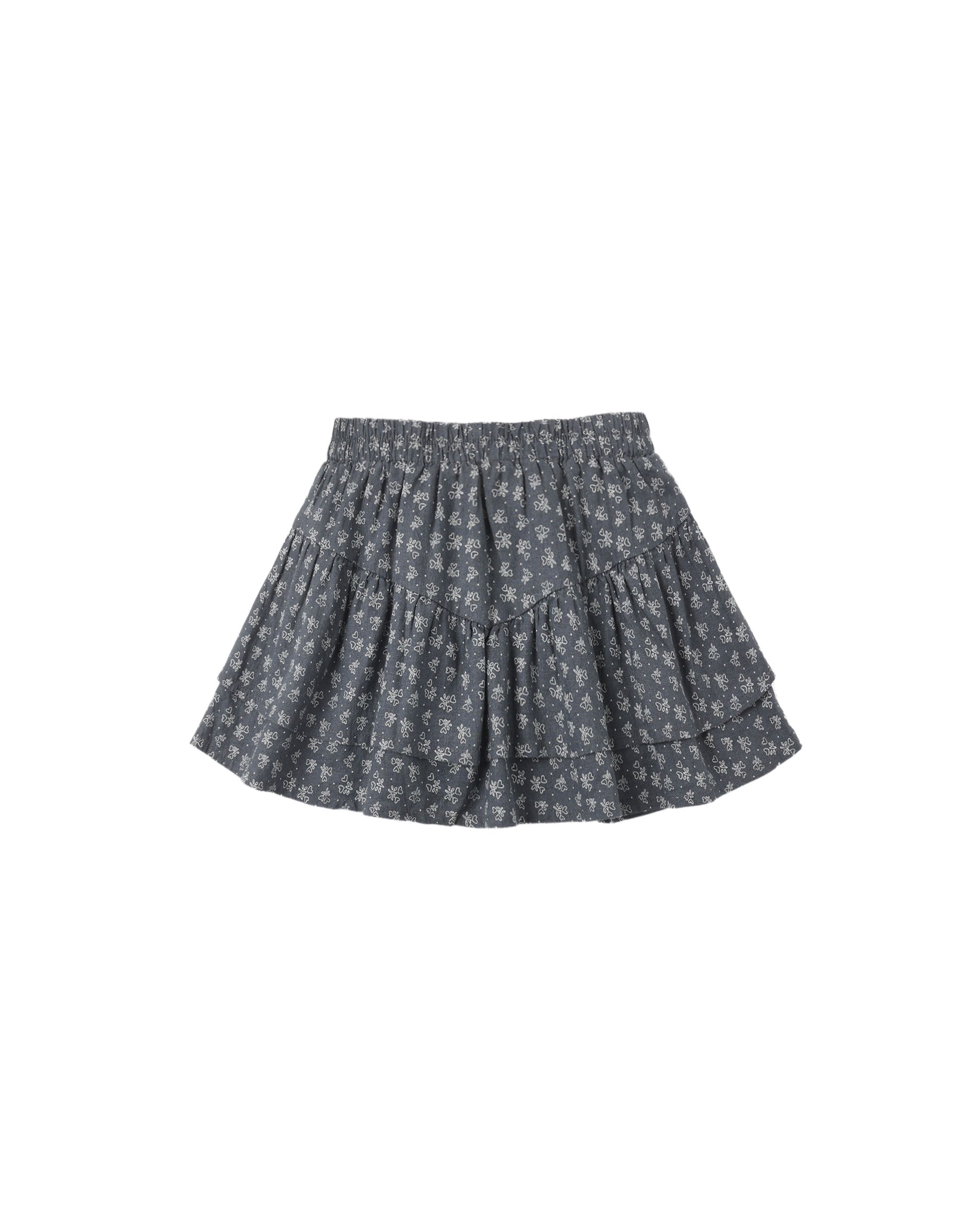 Tiered Mini Skirt (Heart Ditsy)