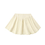 Smocked V Mini Skirt (Citron Stripe)