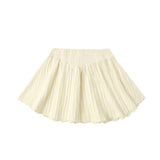 Smocked V Mini Skirt (Citron Stripe)
