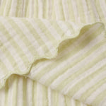 Smocked V Mini Skirt (Citron Stripe)