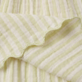 Smocked V Mini Skirt (Citron Stripe)