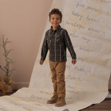Pocketed Flannel Shirt (Holiday Plaid)