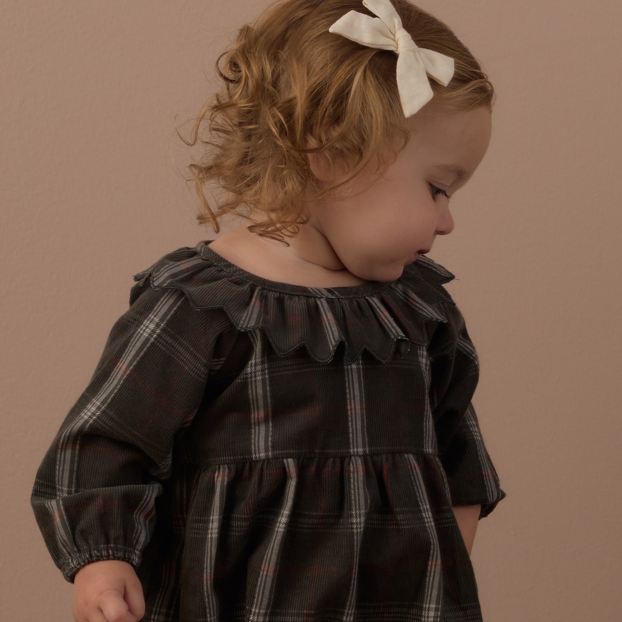 Freya Romper (Holiday Plaid)