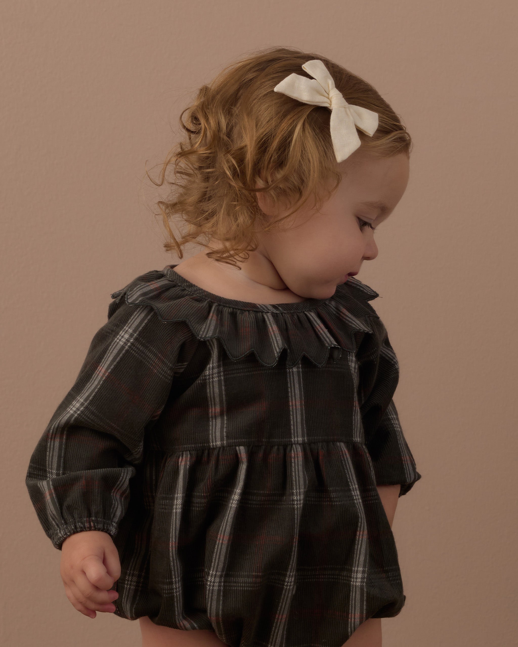 Freya Romper (Holiday Plaid)
