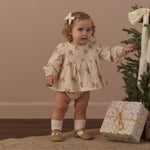 Sophia Top + Bloomer Set (Peppermint Bows)