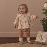 Sophia Top + Bloomer Set (Peppermint Bows)