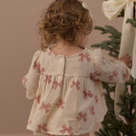 Sophia Top + Bloomer Set (Peppermint Bows)