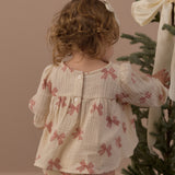 Sophia Top + Bloomer Set (Peppermint Bows)