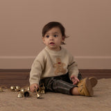 Relaxed Raglan Sweater (Gingerbread Man)