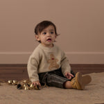Relaxed Raglan Sweater (Gingerbread Man)