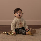 Relaxed Raglan Sweater (Gingerbread Man)