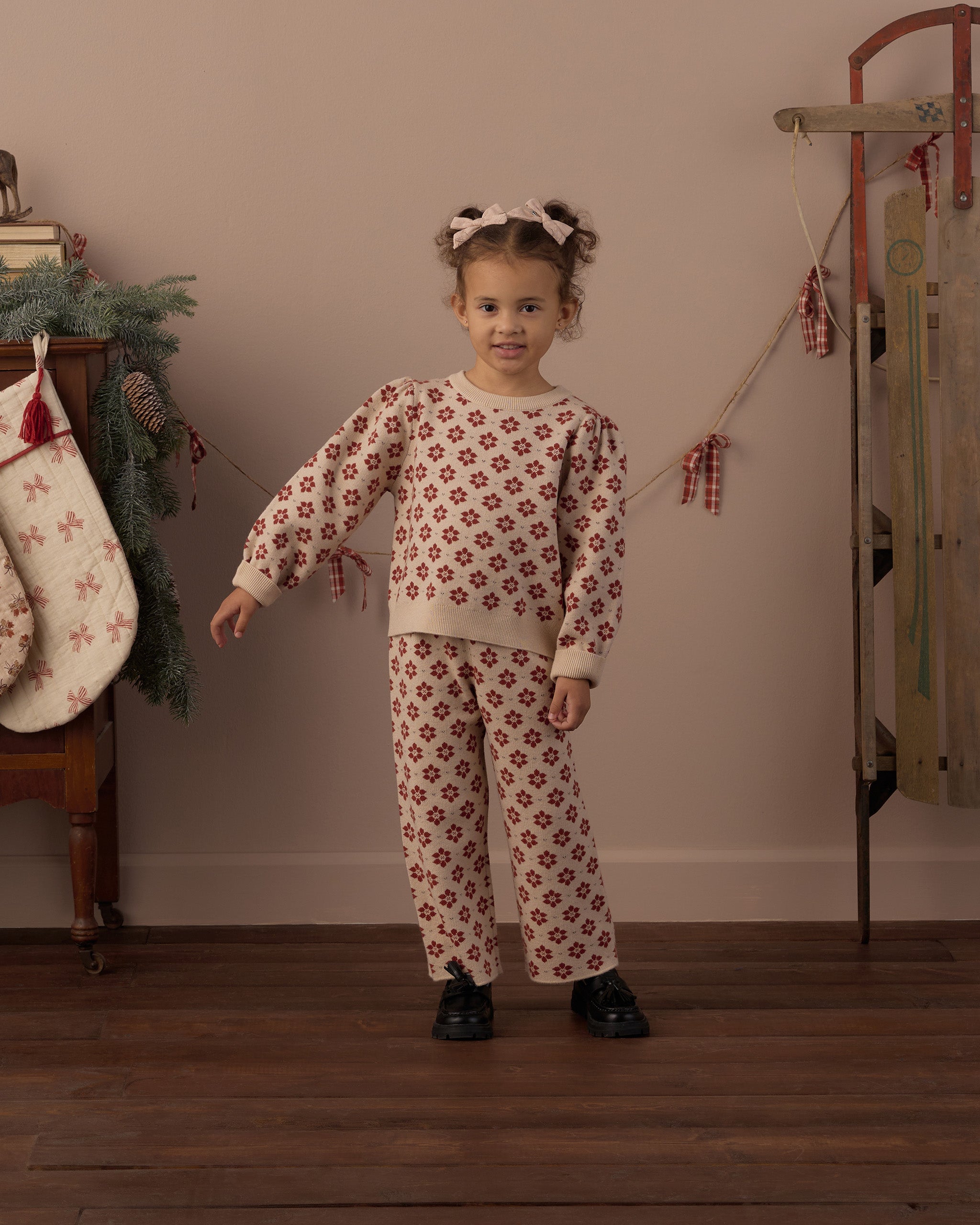 Knit Pant (Poinsettia)