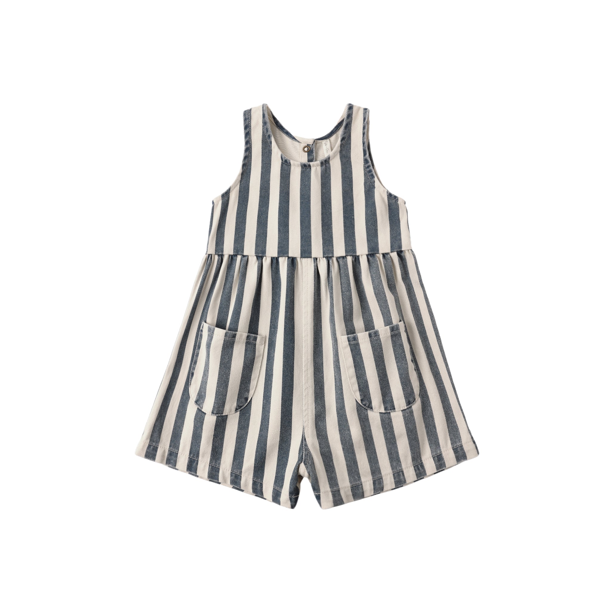 Dani Romper (Navy Stripe)