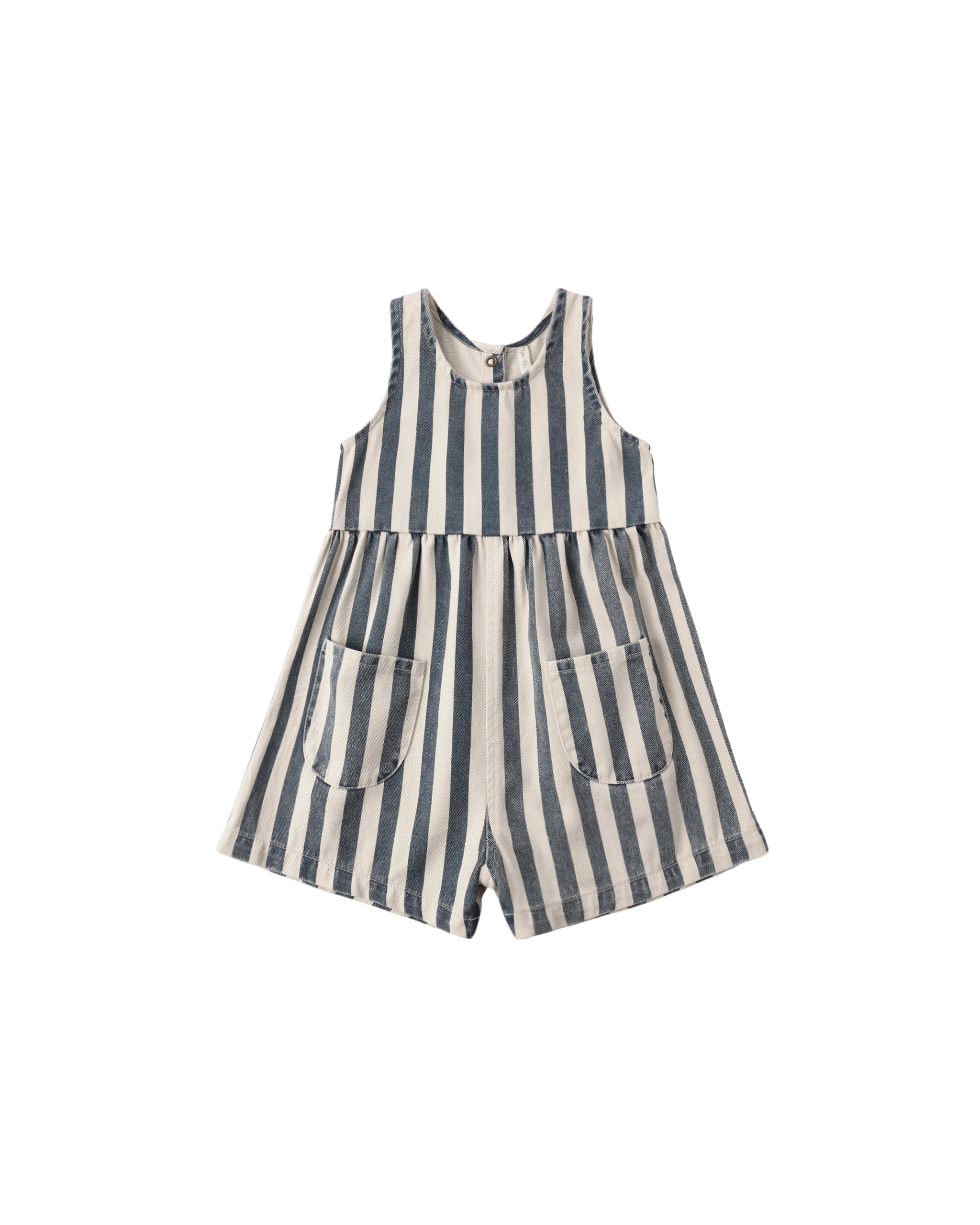 Dani Romper (Navy Stripe)