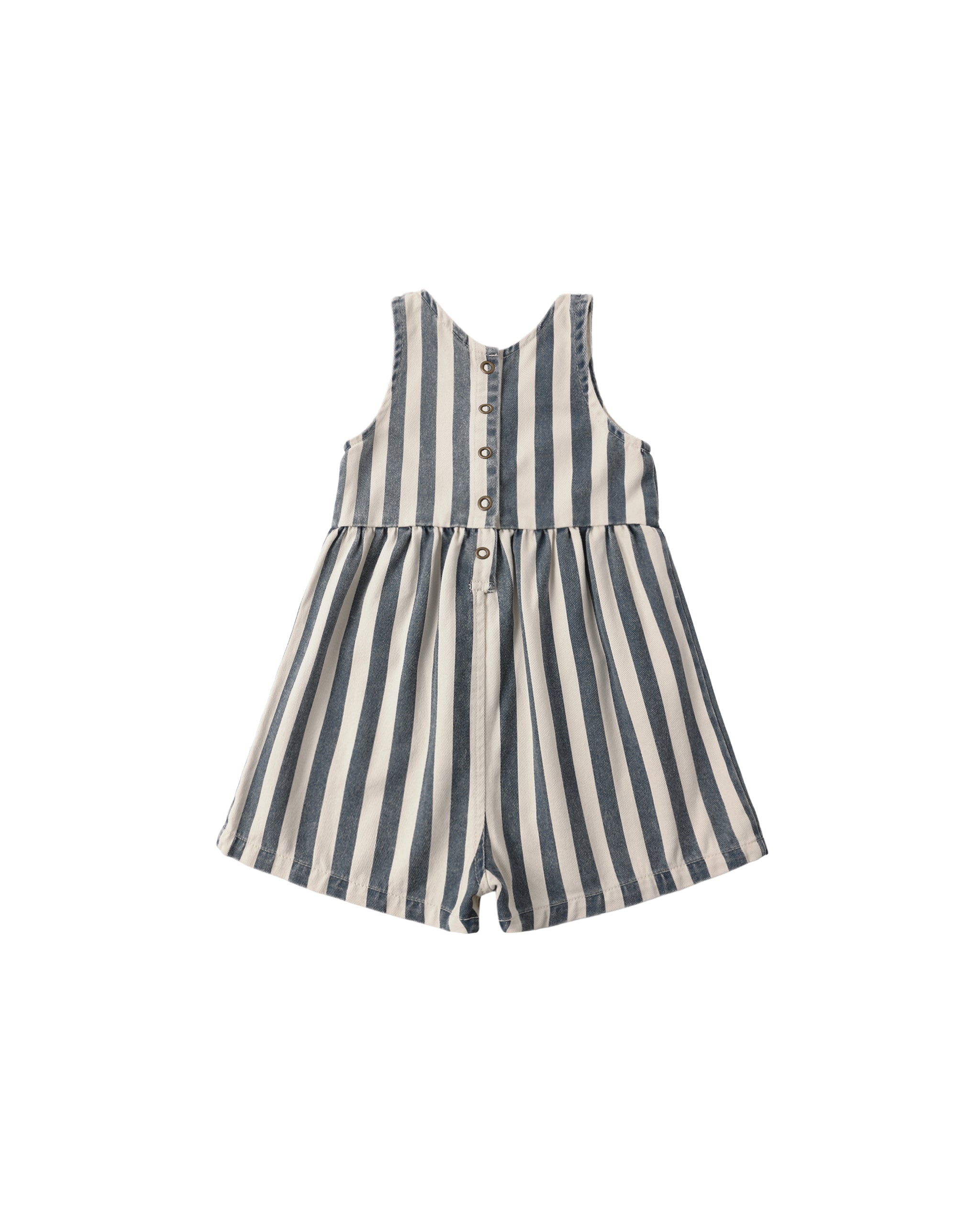 Dani Romper (Navy Stripe)