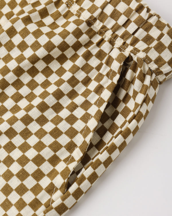 Perry Short (Ocre Check)