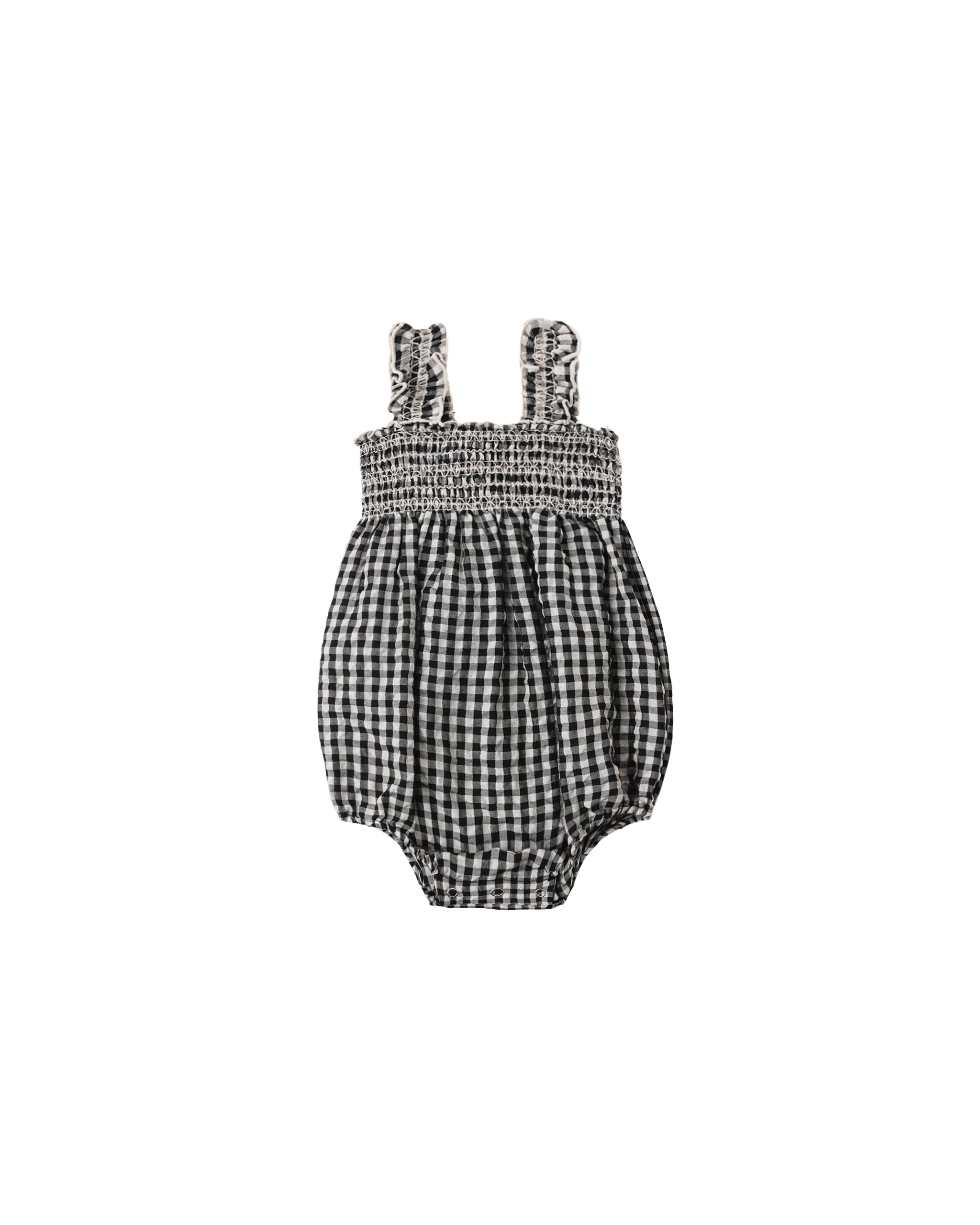 Julia Romper (Black Check)