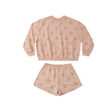 Summer Terry Set (Cherry Bows)