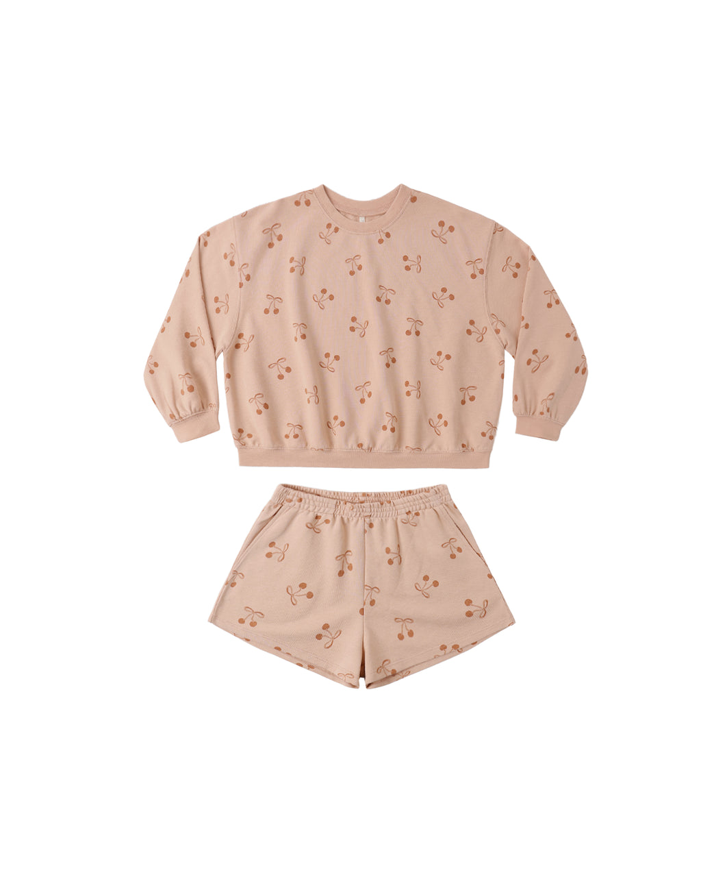 Summer Terry Set (Cherry Bows)