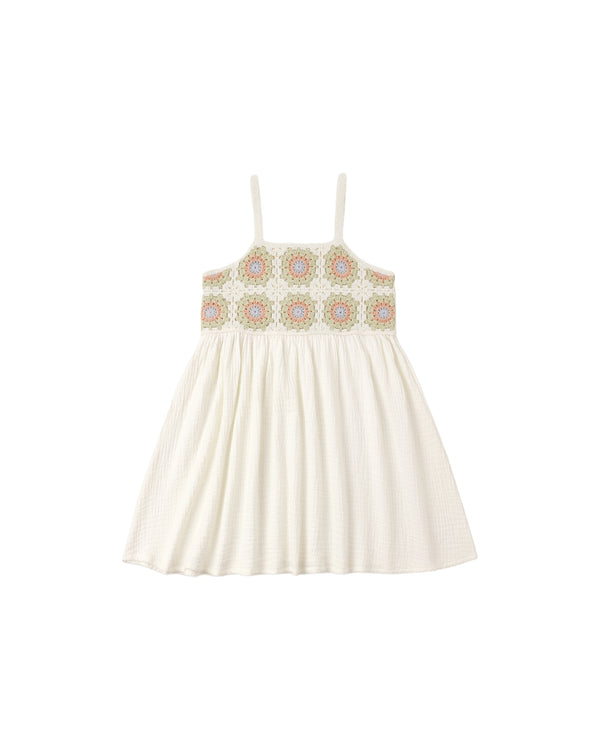 Crochet Sundress (Citron Daisy Check)