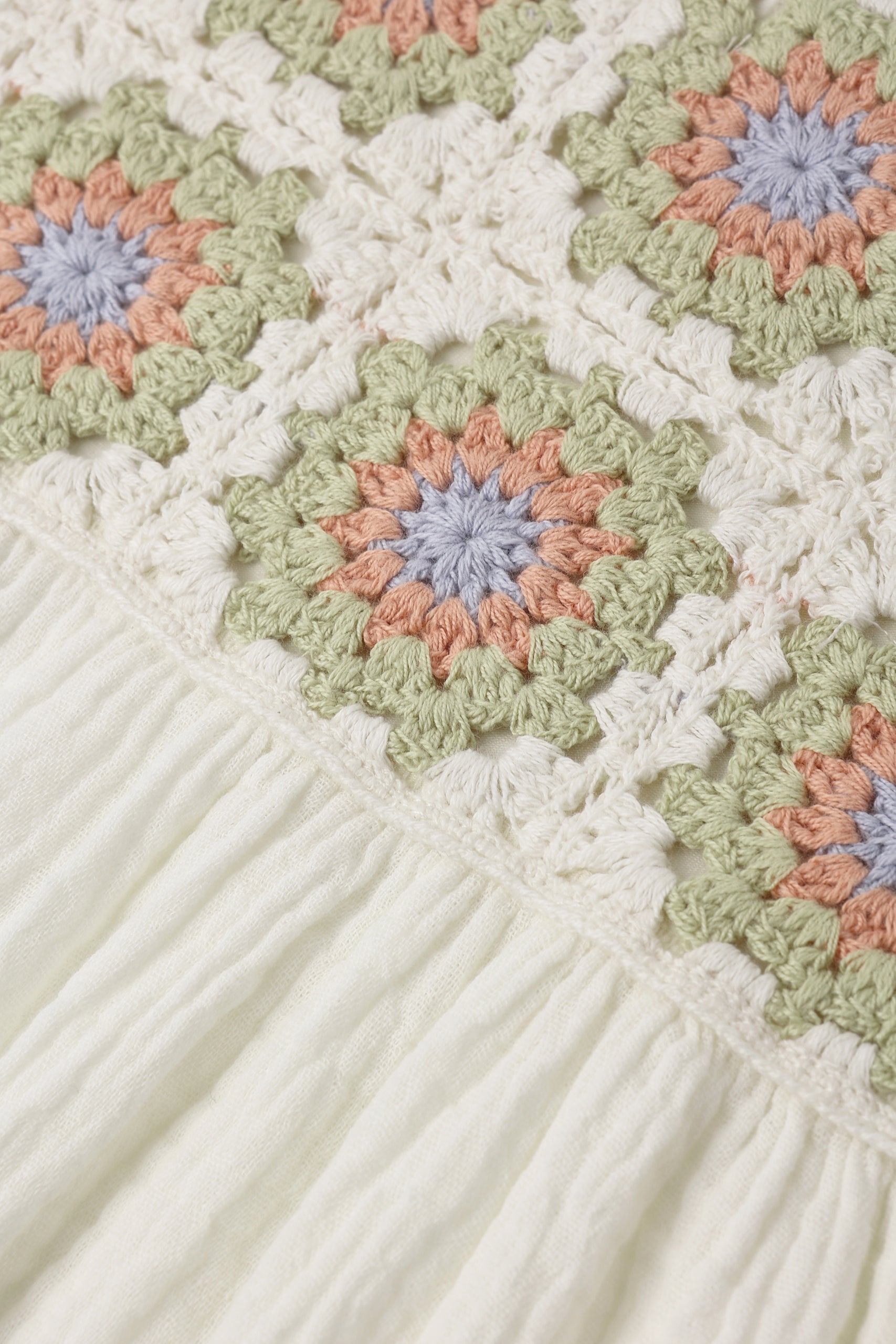 Crochet Sundress (Citron Daisy Check)
