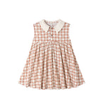 Collared Babydoll Dress (Cherry Check)