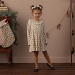 Ruffle Collar Dress (Ruby Bloom)