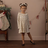 Ruffle Collar Dress (Ruby Bloom)