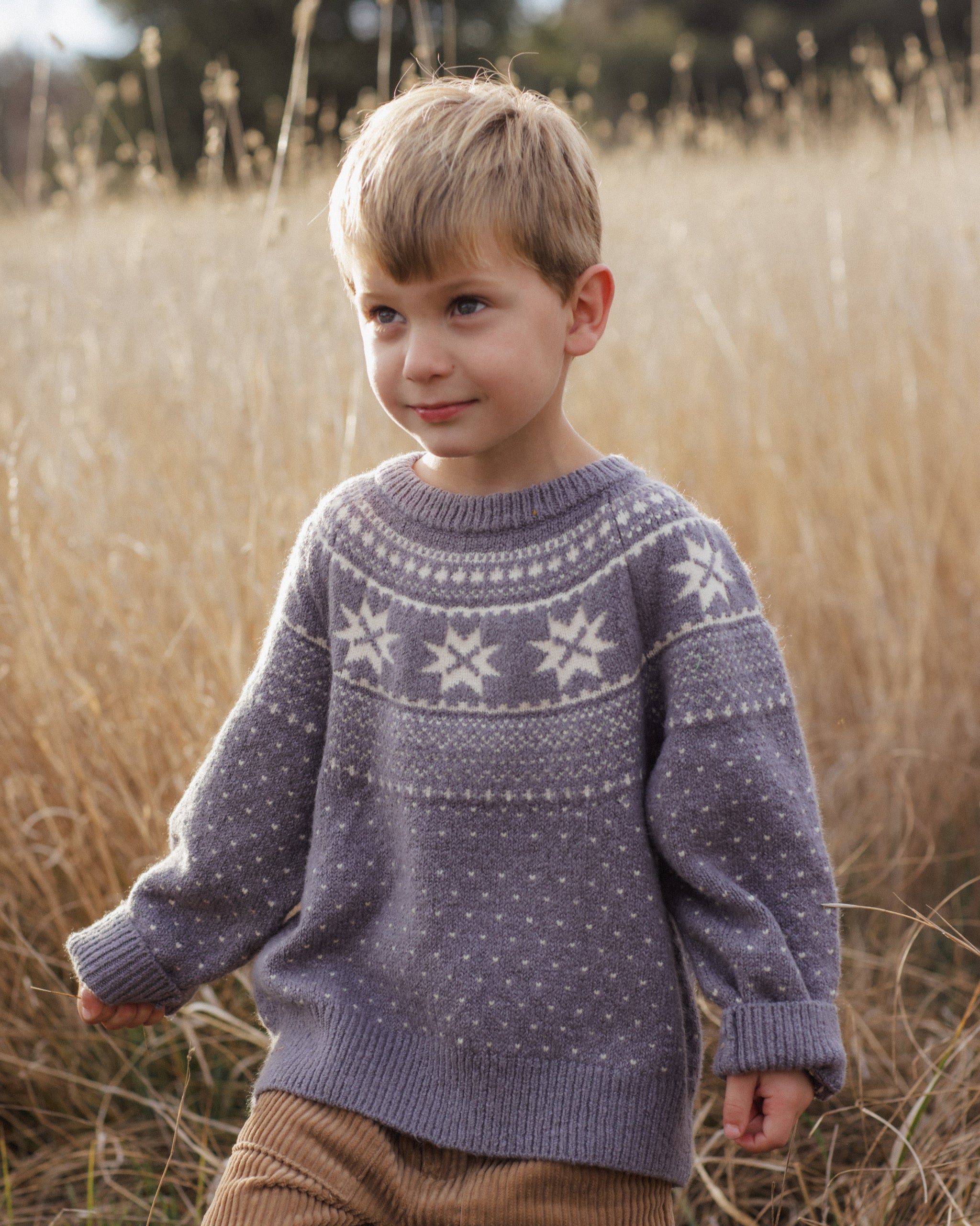 Fair Isle Sweater (Slate)