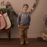 Fair Isle Sweater (Slate)