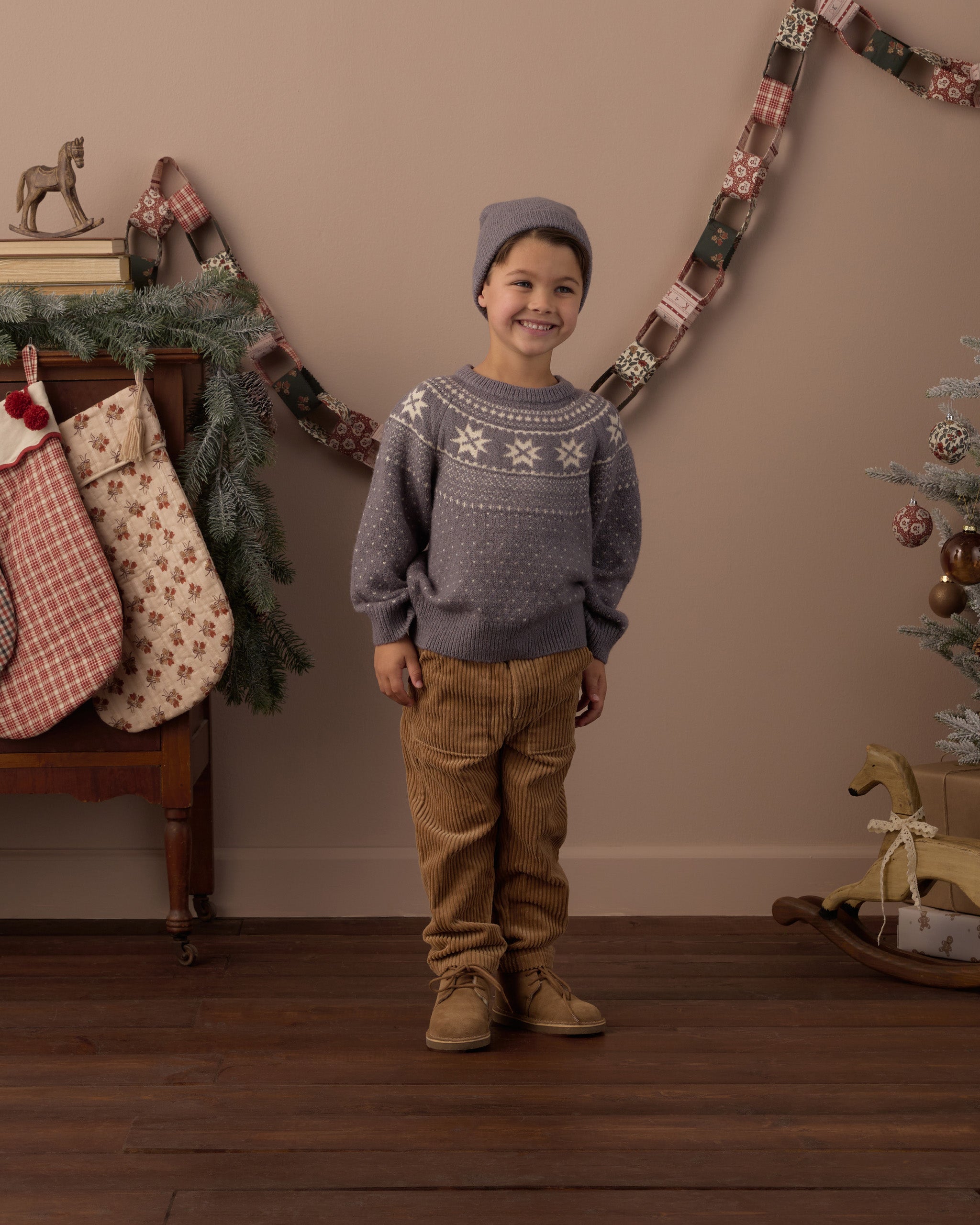 Fair Isle Sweater (Slate)